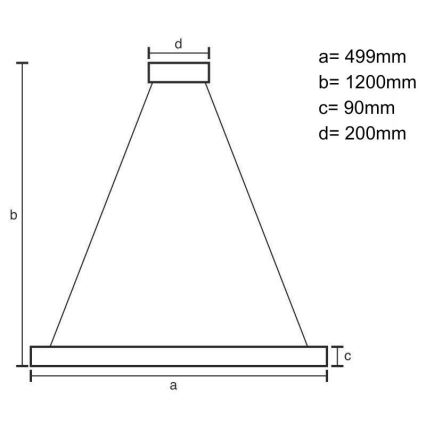 Dimmbarer LED-Kronleuchter an Schnur LED/80W/230V 3000-6500K weiß + Fernbedienung