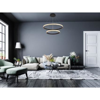 Dimmbarer LED-Kronleuchter LED/65W/230V 3000-6500K d 60 cm + Fernbedienung