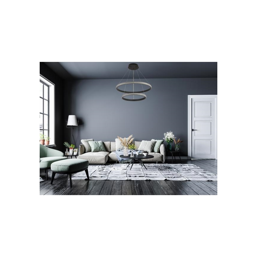Dimmbarer LED-Kronleuchter LED/65W/230V 3000-6500K d 60 cm + Fernbedienung
