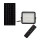 Dimmbarer LED-Outdoor-Solarstrahler LED/10W/3,2V IP65 4000K 6000 mAh schwarz + Fernbedienung