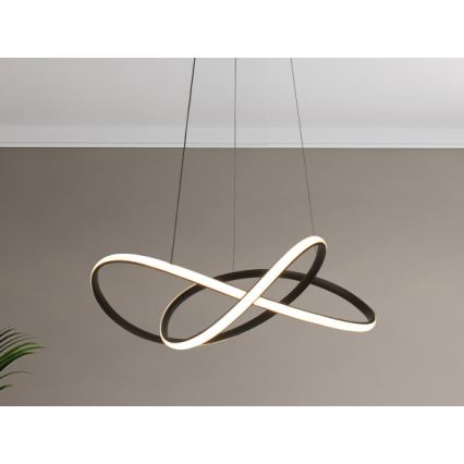 LED-dimmbare Pendelleuchte an Kabel LED/85W/230V 3000-6500K Ø 60 cm + Fernbedienung