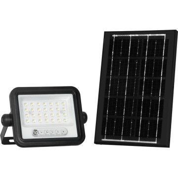 Dimmbarer LED-Solarreflektor LED/50W/3,2V 2000-8000K IP65 3800 mAh schwarz + Fernbedienung