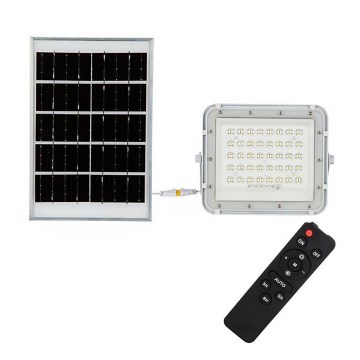 Dimmbarer LED-Solarstrahler für den Außenbereich LED/10W/3,2V IP65 6400K 6000 mAh weiß + Fernbedienung
