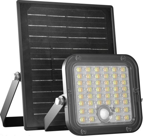 Dimmbarer LED-Solarstrahler mit Sensor LED/10W/3,7V 3000/4000K IP65 3600 mAh + Fernbedienung