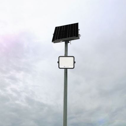 Dimmbarer LED-Solarfluter LED/400W/3,2V 2000-8000K IP65 20000 mAh schwarz + Fernbedienung