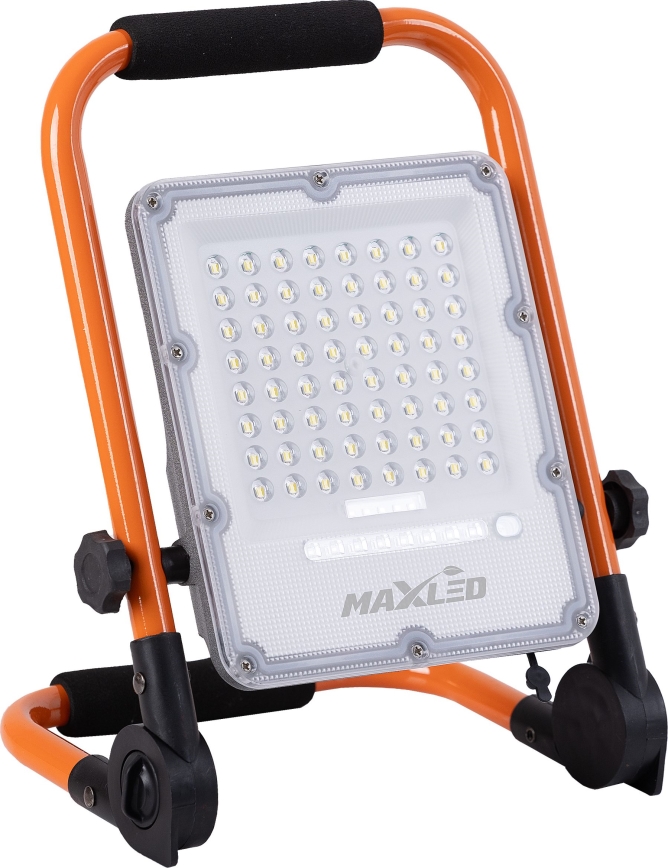 Dimmbarer, wiederaufladbarer LED-Akku-Fluter mit Stativ LED/50W/3,2V 4500K 5000 mAh IP65 orange
