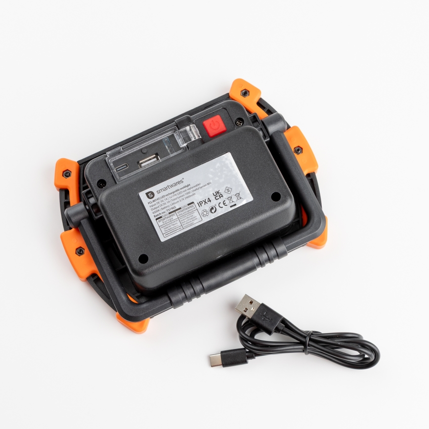 Dimmbarer wiederaufladbarer LED-Strahler 10W/5V USB 6500K IP44