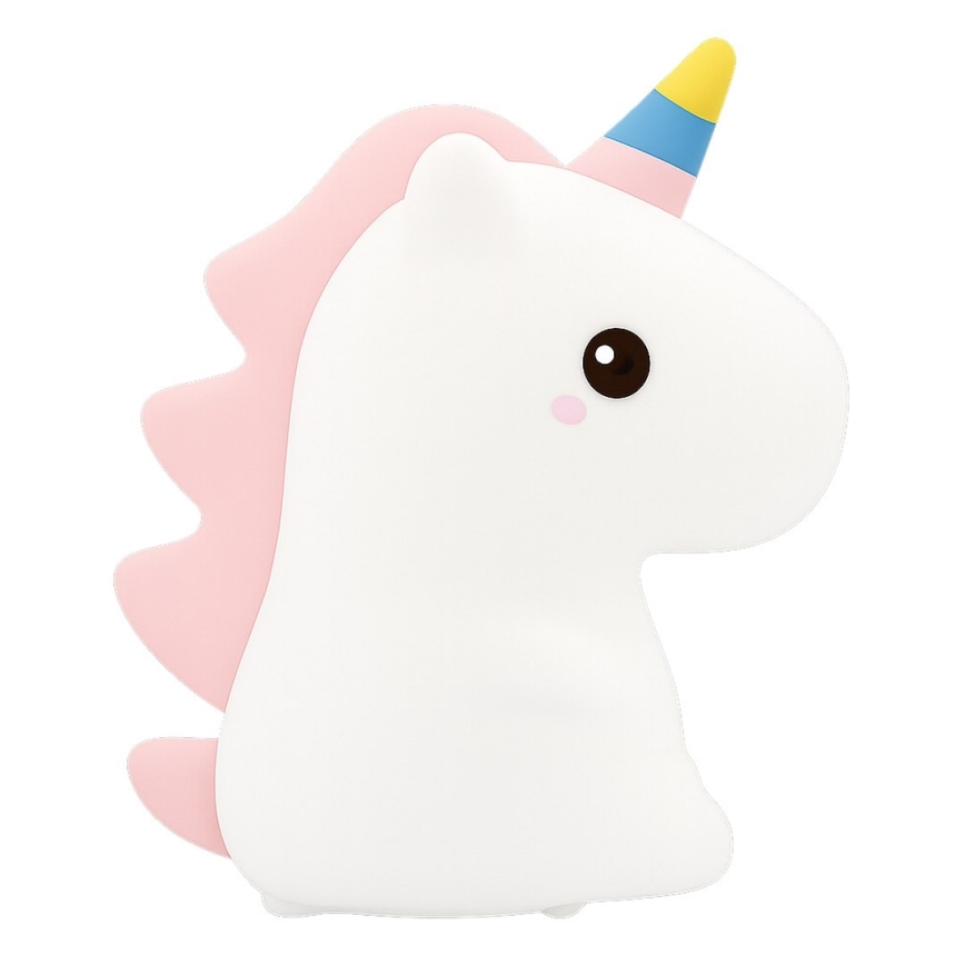 LED RGBW dimmbares, wiederaufladbares, berührungsgesteuertes Kinder-Nachtlicht UNICORN LED/1W/5V 1200 mAh