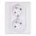 Doppel-Haushaltssteckdose FRENCH 250V/16A