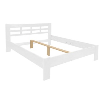 Doppelbett aus Massivholz ANGELA 180x200 cm weiß