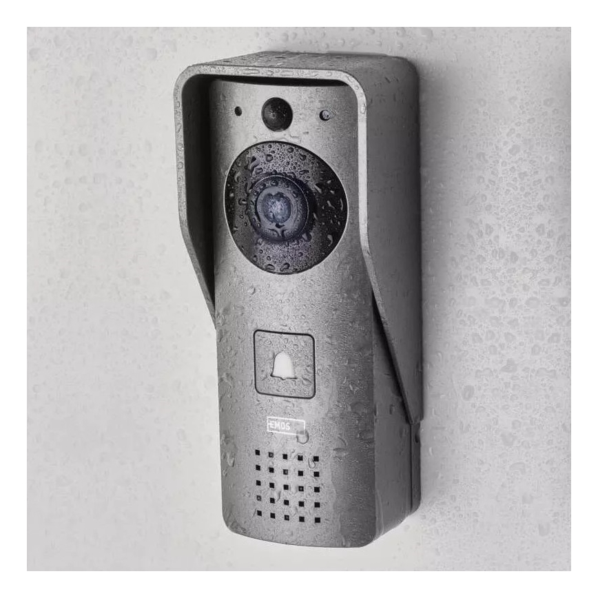 Drathlose Video-Türklingel mit Bewegungssensor GoSmart 12V/3xAA IP44 Wi-Fi Tuya