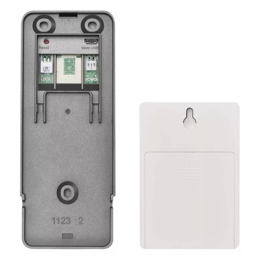 Drathlose Video-Türklingel mit Bewegungssensor GoSmart 12V/3xAA IP44 Wi-Fi Tuya