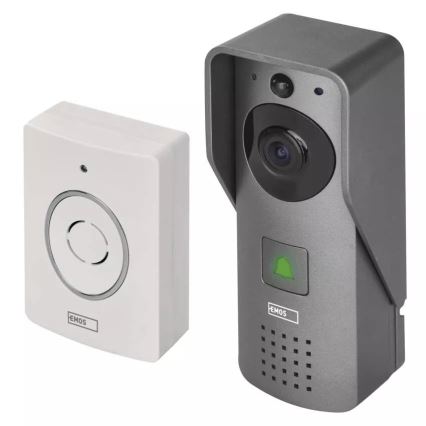 Drathlose Video-Türklingel mit Bewegungssensor GoSmart 12V/3xAA IP44 Wi-Fi Tuya