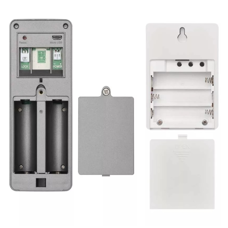 Drathlose Video-Türklingel mit Bewegungssensor GoSmart 12V/3xAA IP44 Wi-Fi Tuya