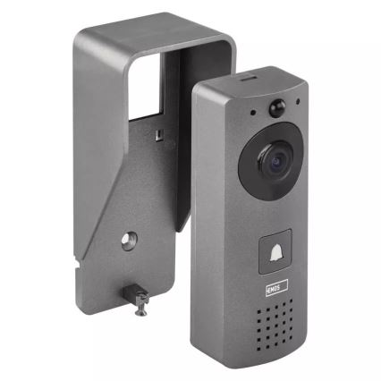 Drathlose Video-Türklingel mit Bewegungssensor GoSmart 12V/3xAA IP44 Wi-Fi Tuya