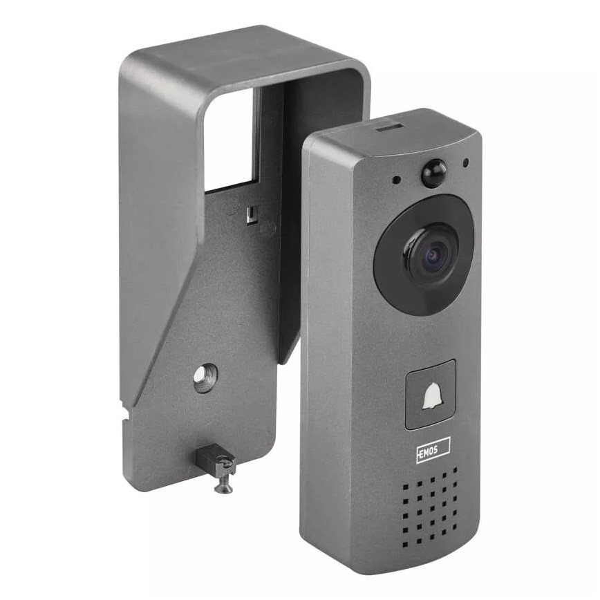Drathlose Video-Türklingel mit Bewegungssensor GoSmart 12V/3xAA IP44 Wi-Fi Tuya