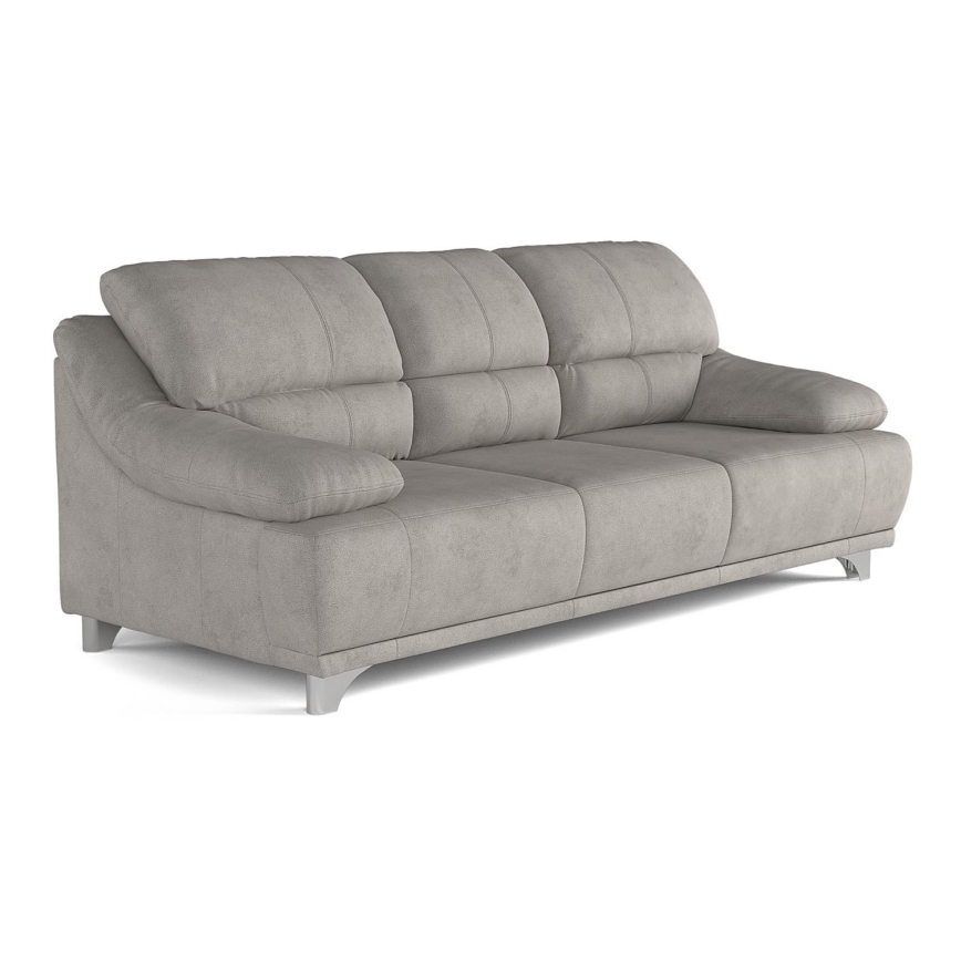Dreisitzer-Sofa RIMINI hellgrau