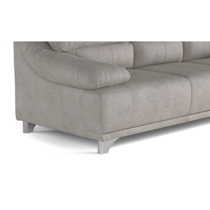 Dreisitzer-Sofa RIMINI hellgrau