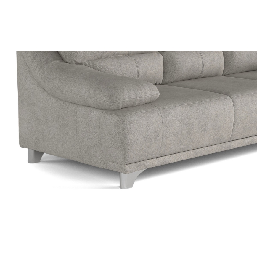 Dreisitzer-Sofa RIMINI hellgrau
