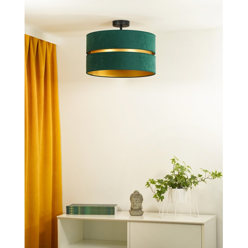 Duolla - Aufbauleuchte DUO 1xE27/15W/230V d 40 cm grün/golden