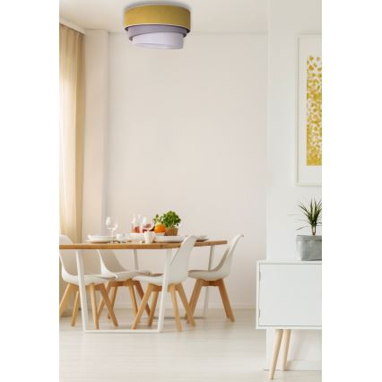 Duolla - Deckenleuchte TRIO 1xE27/15W/230V Ø 45 cm gelb/grau/weiß