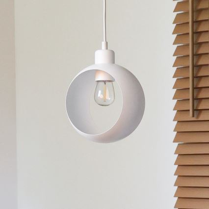 Duolla - Hängeleuchte an Kabel IRONLINE 1xE27/15W/230V weiß