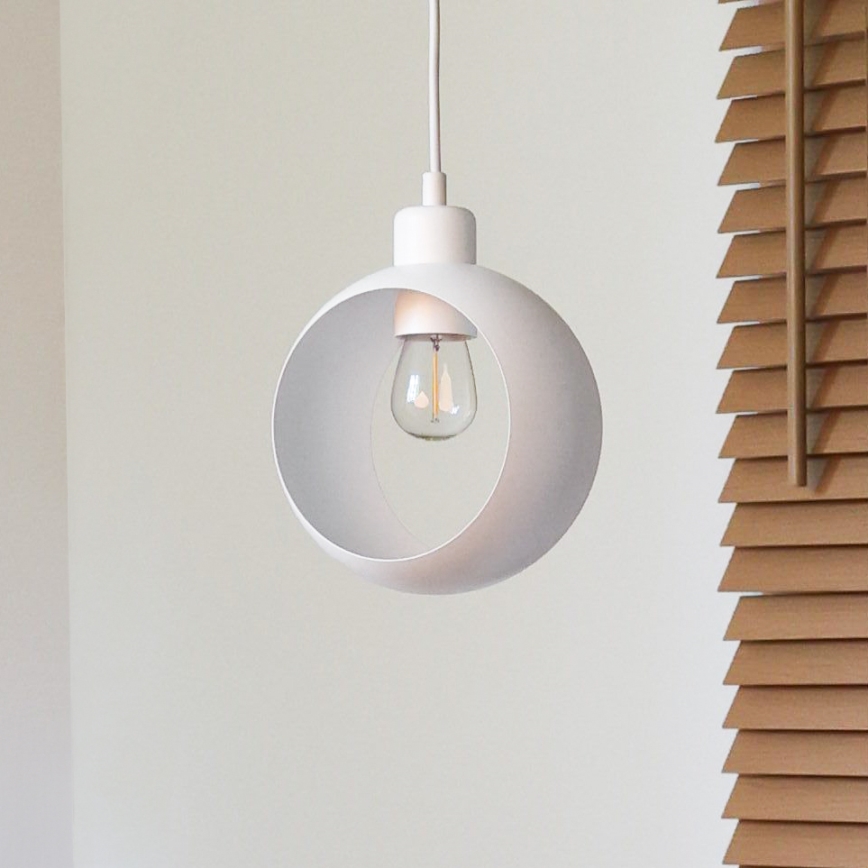 Duolla - Hängeleuchte an Kabel IRONLINE 1xE27/15W/230V weiß