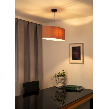 Duolla - Hängeleuchte an Schnur OVAL 1xE27/15W/230V rosa