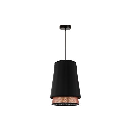 Duolla - Hängeleuchte BELL SHINY 1xE27/15W/230V d 25 cm schwarz/kupfern