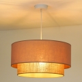 Duolla - Hängeleuchte BOHO 1xE27/15W/230V d 45 cm beige/braun