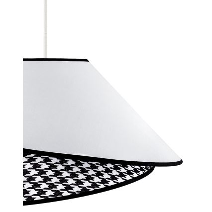 Duolla - Hängeleuchte COCO 1xE27/40W/230V d 50 cm weiß/schwarz