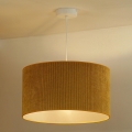 Duolla - Hängeleuchte CORDUROY 1xE27/15W/230V d 40 cm gelb