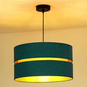 Duolla - Hängeleuchte DUO 1xE27/15W/230V d 40 cm türkisfarben/golden