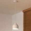 Duolla - Hängeleuchte mit Kabel IRONLINE 1xE27/15W/230V, Ø 17 cm, weiß