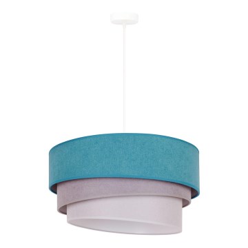Duolla - Hängeleuchte TRIO 1xE27/15W/230V d 45 cm türkisfarben/grau/weiß