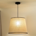 Duolla - Hängeleuchte YUTE 1xE27/15W/230V d 38 cm grau/schwarz