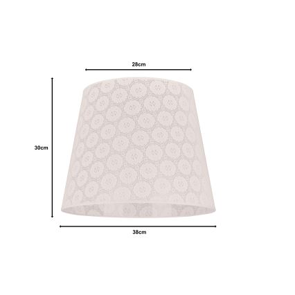 Duolla - Lampenschirm für Kronleuchter CLASSIC L E27 Ø 38 cm Weiß