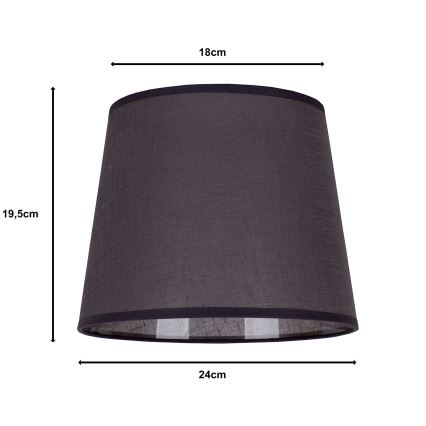 Duolla - Lampenschirm für Tischlampe CLASSIC M E27 Ø 24 cm Anthrazit