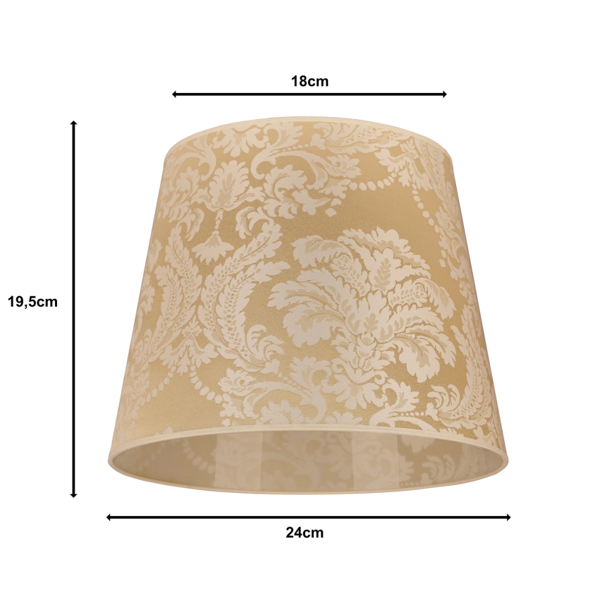 Duolla - Lampenschirm für Tischlampe CLASSIC M E27 Ø 24 cm gold