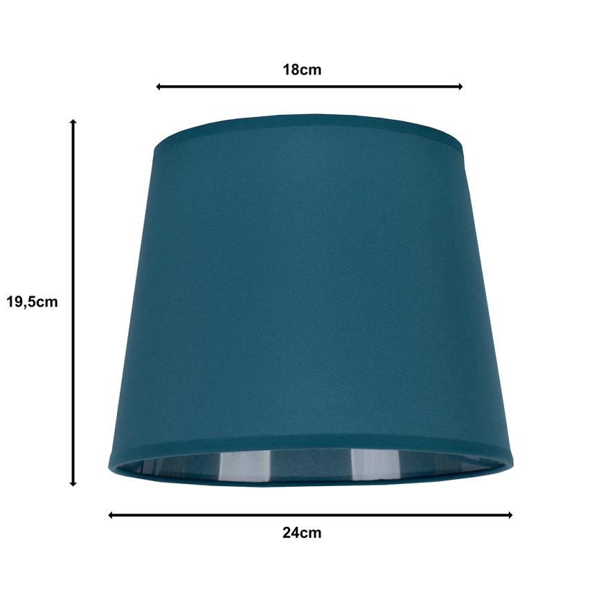 Duolla - Lampenschirm für Tischlampe CLASSIC M E27 Ø 24 cm türkis