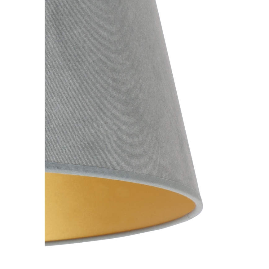 Duolla - Lampenschirm für Tischlampe CONE M E27 Ø 28 cm grau