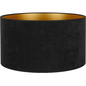 Duolla - Lampenschirm für Stehleuchte VELVET E27 d 35 cm schwarz/golden
