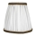 Duolla - Lampenschirm für Tisch- und Stehlampe E27 Ø 15 cm weiß/braun