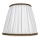 Duolla - Lampenschirm für Tisch- und Stehlampe E27 Ø 18,5 cm Weiß/Braun