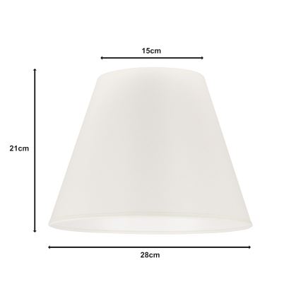 Duolla - Lampenschirm für Tischlampe SOFIA S E27 Ø 28 cm Beige