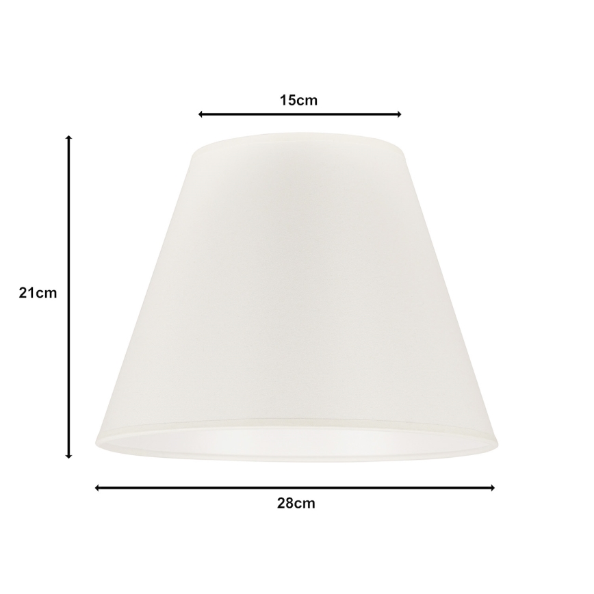 Duolla - Lampenschirm für Tischlampe SOFIA S E27 Ø 28 cm Beige