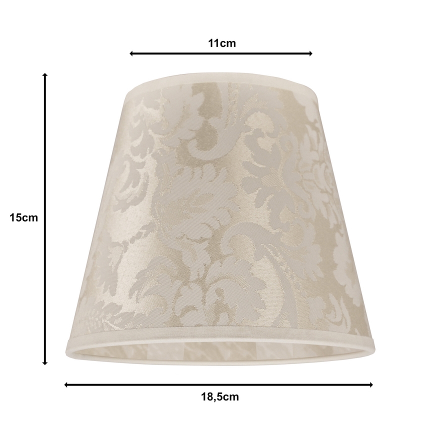 Duolla - Lampenschirm für Tischlampe SOFIA XS E14 Ø 18,5 cm Beige