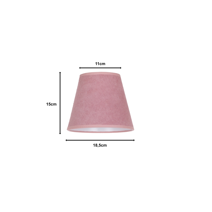 Duolla - Lampenschirm für Tischlampe SOFIA XS E14 Ø 18,5 cm rosa