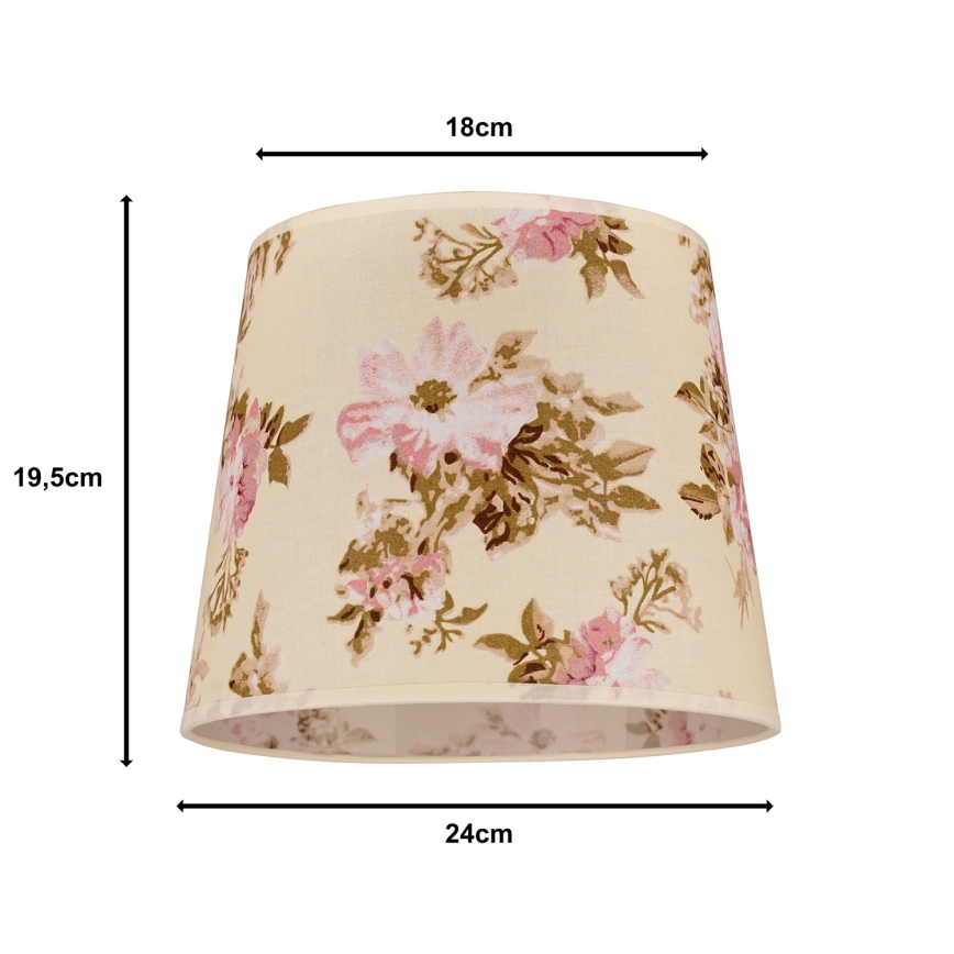 Duolla - Lampenschirm für Tischlampe SOFIA XS E14 Ø 18,5 cm Rose