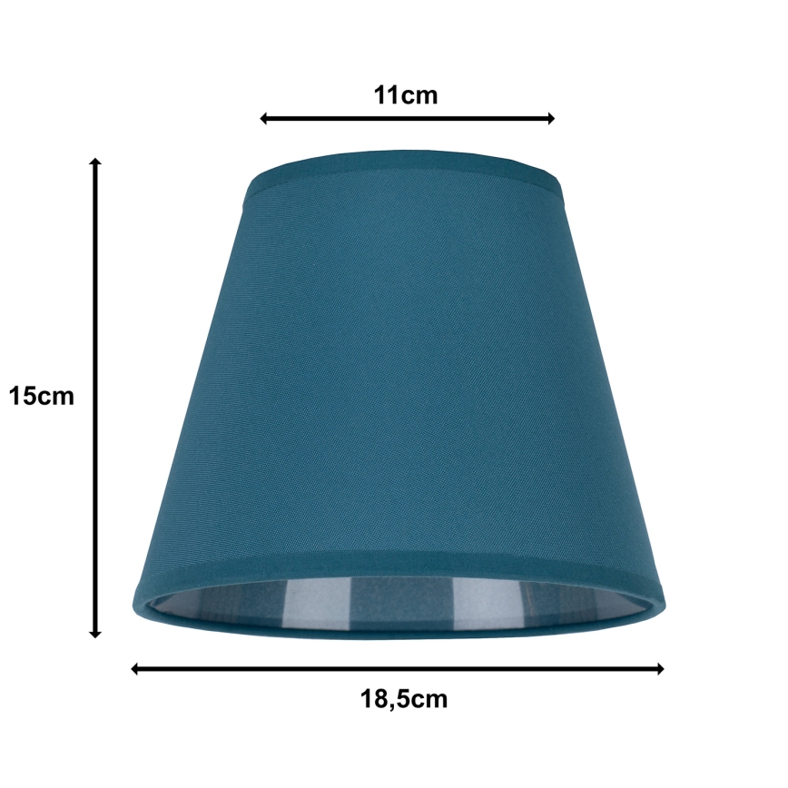 Duolla - Lampenschirm für Tischlampe SOFIA XS E14 Ø 18,5 cm türkis